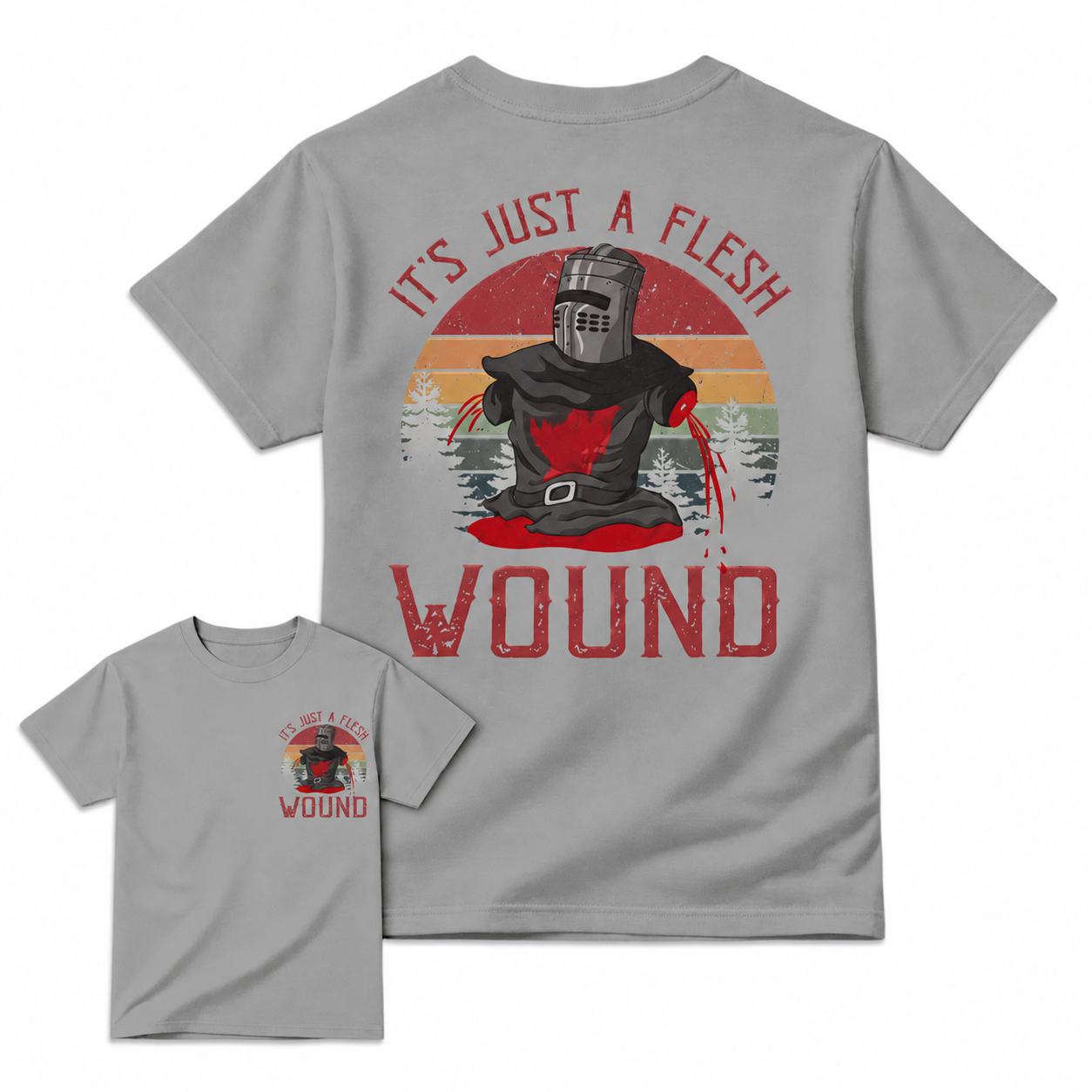 It's just a flesh wound Graphic Movie Shirt, Black Knight Quote Tee