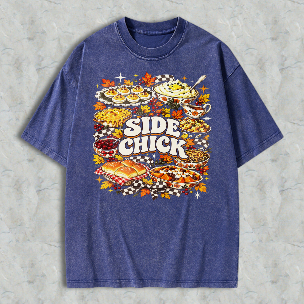 Retro Fall Harvest Thanksgiving Food Casual Tee