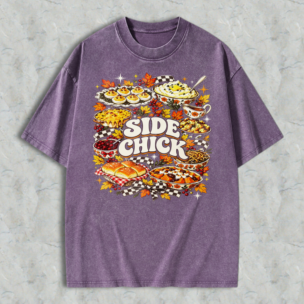 Retro Fall Harvest Thanksgiving Food Casual Tee