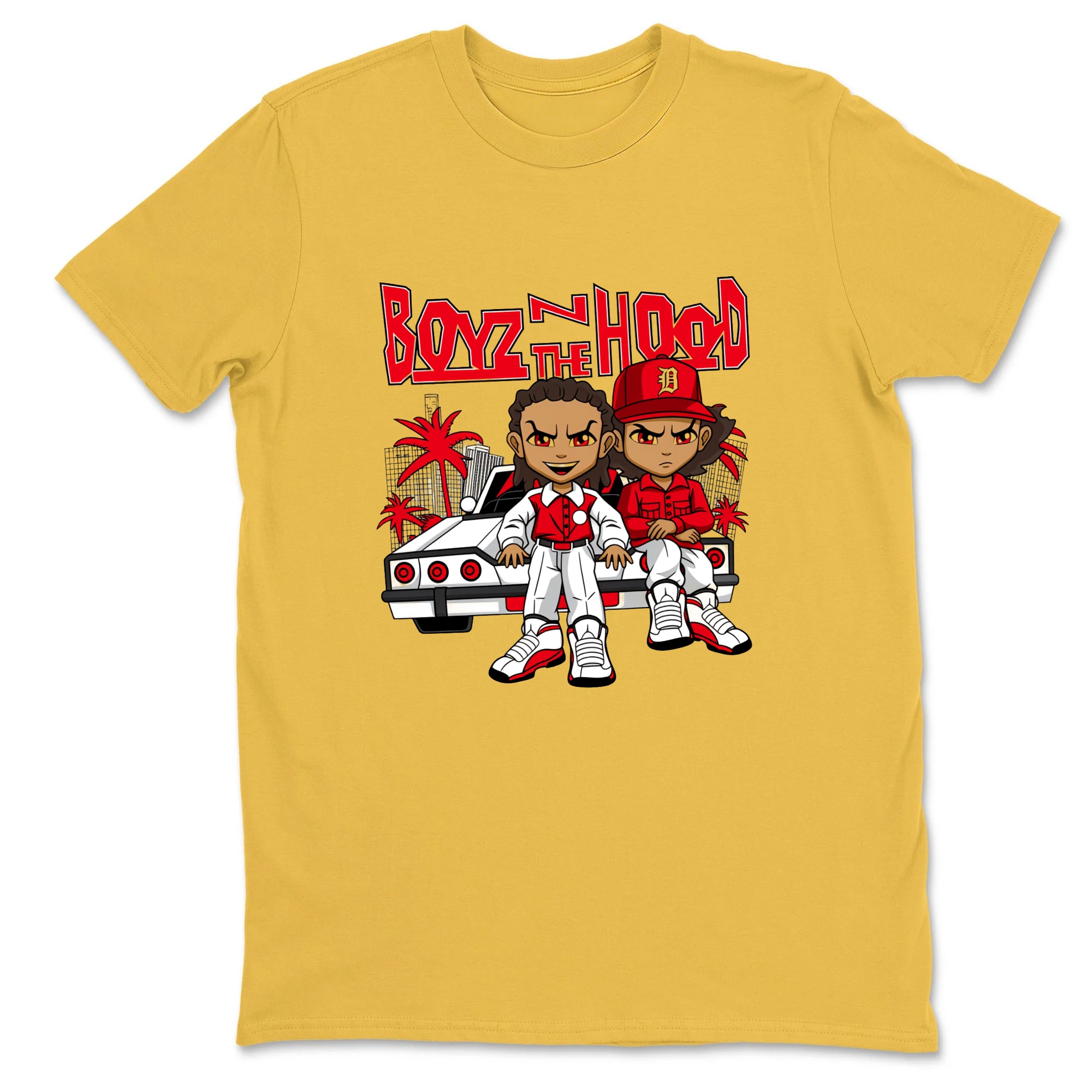 Boyz In The Hood Cartoon Characters Sneaker T Shirt Matching Jordan 13 OG Chicago Red/White
