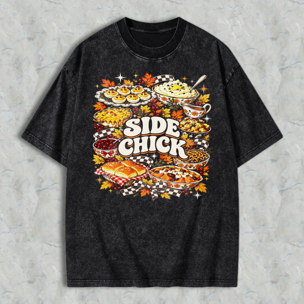 Retro Fall Harvest Thanksgiving Food Casual Tee