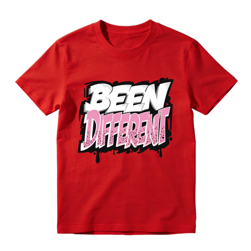 Been Different Graffiti Style Print Sneaker T Shirt Matching  Air Jordan 5 Retro OG AJ5 Medium Soft Pink