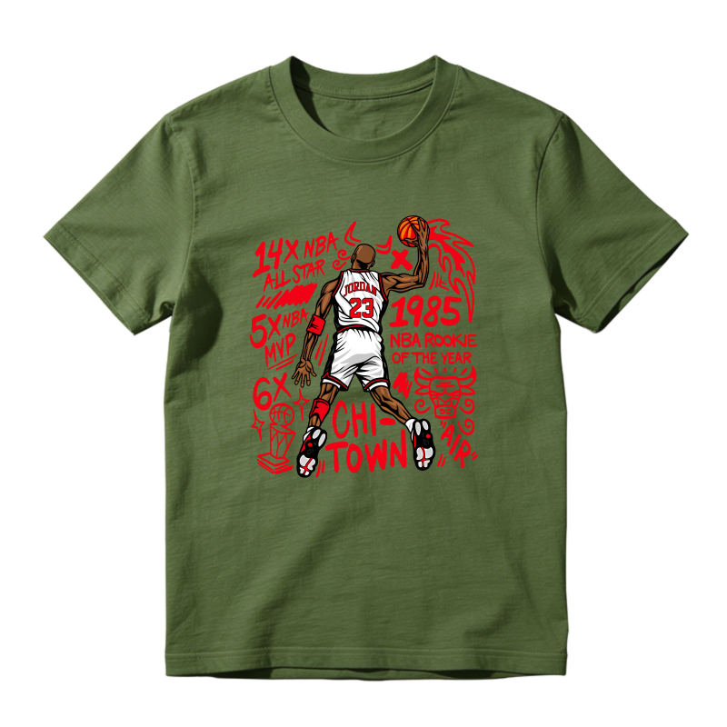 Michael Jordan Chicago Bulls 1985 Rookie Of The Year 14x All Star 5x Mvp 6x Champion Chi Town Shirt To Match Air Jordan 13 Chicago Sneaker Match Shirt