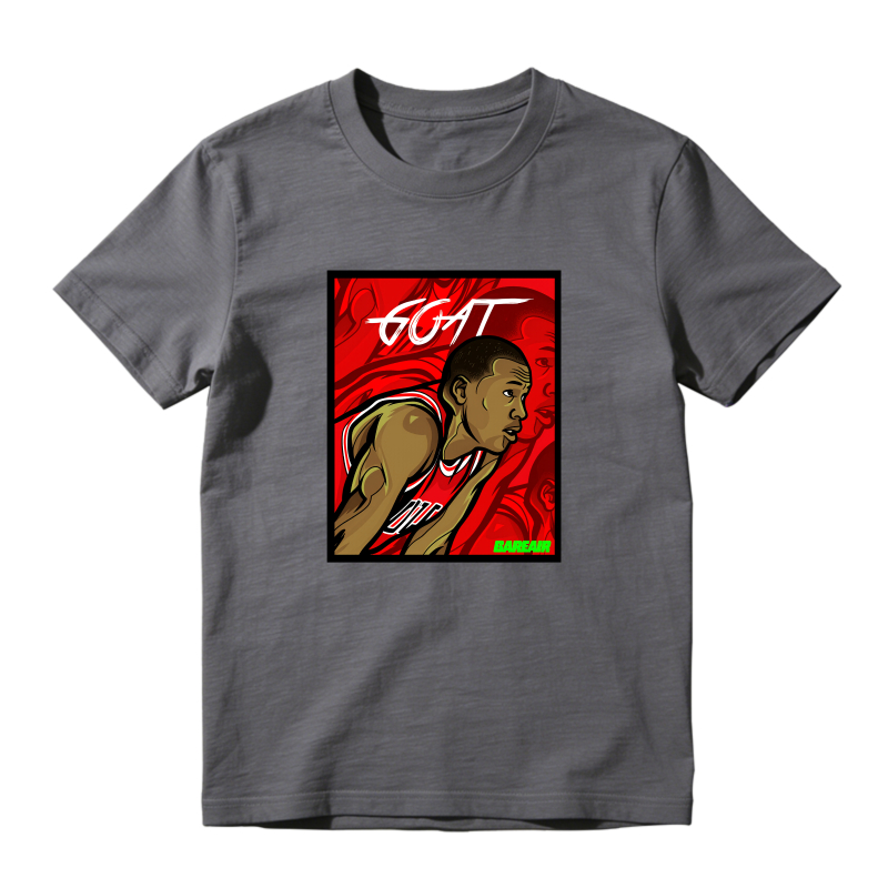 Greatest Of All Time Player Portrait Sneaker T Shirt Matching Jordan 13 OG Chicago Red/White