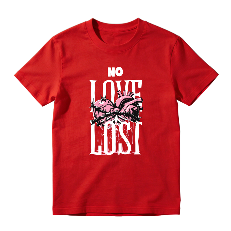 No Love Lost Heart Sneaker T Shirt Matching  Air Jordan 5 Retro OG AJ5 Medium Soft Pink