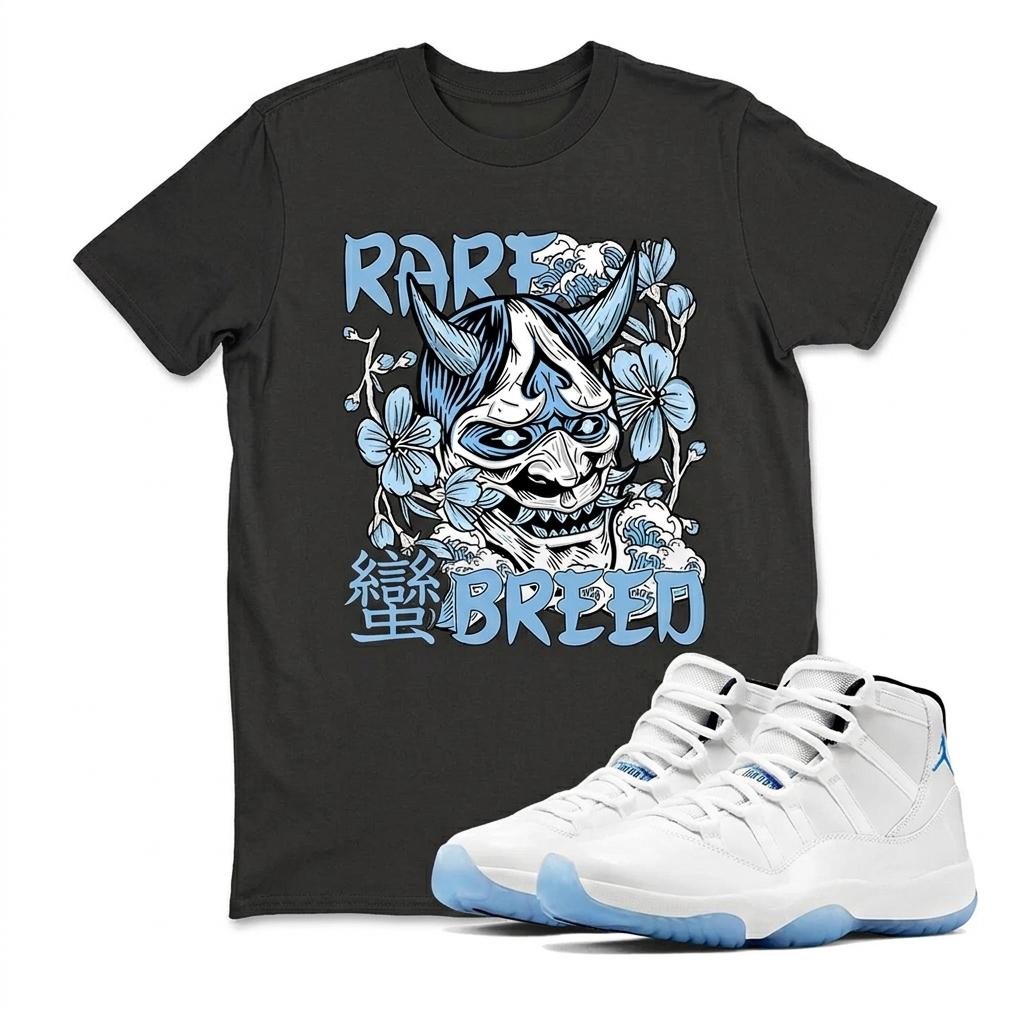 Rare Breed Sneaker T Shirt Matching Air Jordan 11 Retro Legend Blue，Match T-Shirts, Best Gift, Sneaker Graphic Tee