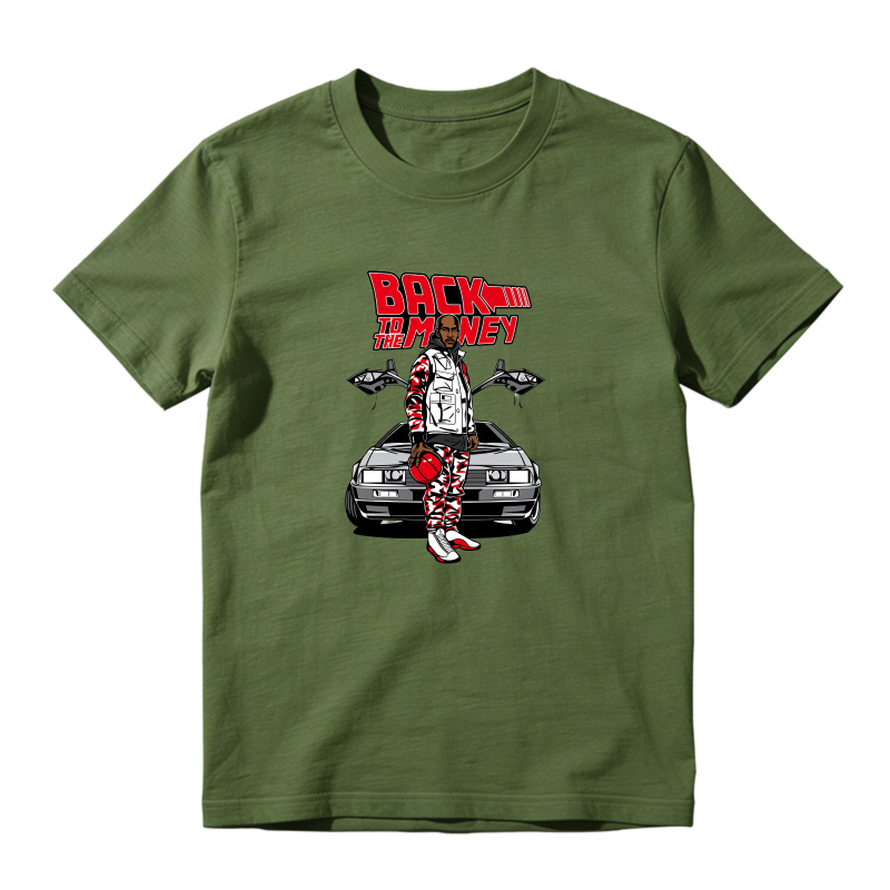 Back To The Money Car Sneaker T Shirt Matching Jordan 13 OG Chicago Red/White