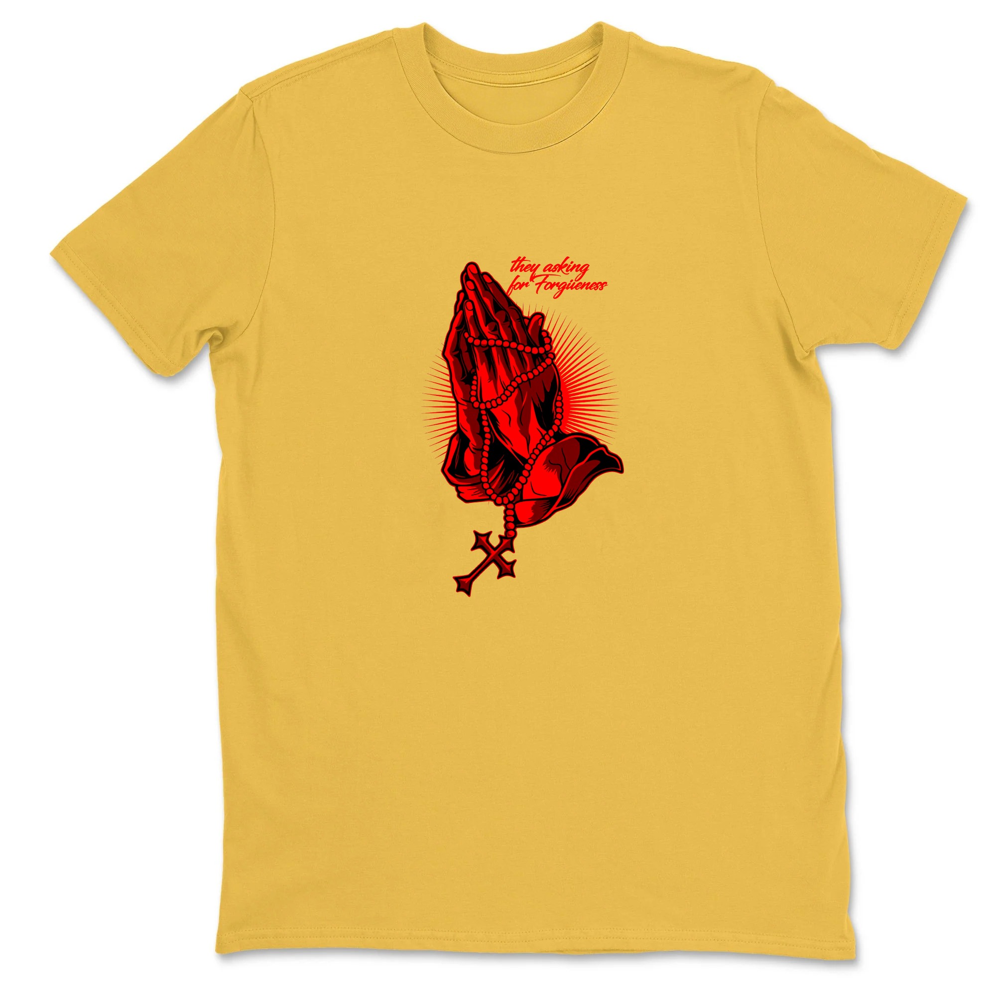 Red Praying Hands With Cross Sneaker T Shirt Matching Jordan 13 OG Chicago Red/White