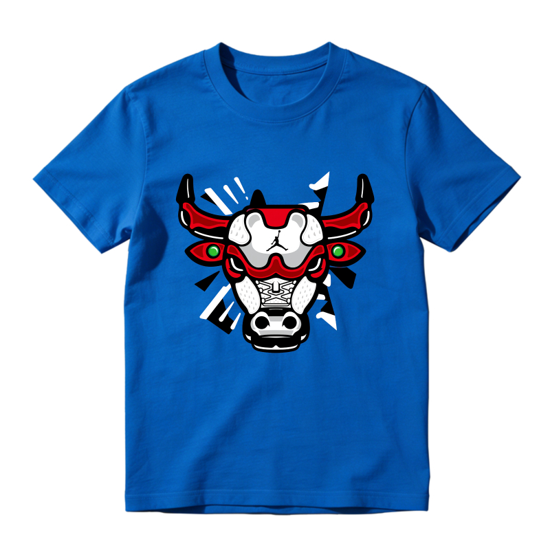 Bulls Head With Red And Black Details Shirt To Match Air Jordan 13 Chicago - Sneaker Match Shirt