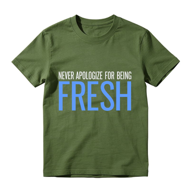 Never Apologize For Being Fresh Sneaker T Shirt Matching Jordan 14 University Blue