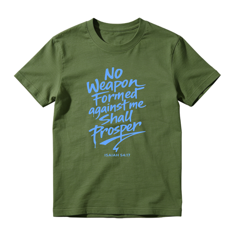 No Weapon Formed Against Me Shall Prosper Sneaker T Shirt Matching Jordan 14 University Blue