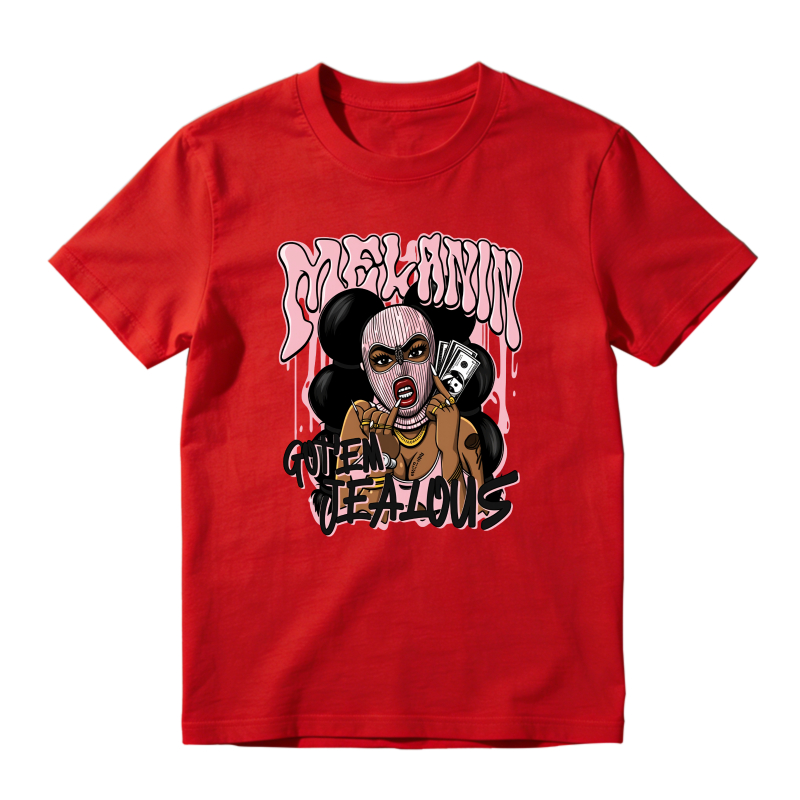 Pink Queen Cartoon Character Design Sneaker T Shirt Matching  Air Jordan 5 Retro OG AJ5 Medium Soft Pink