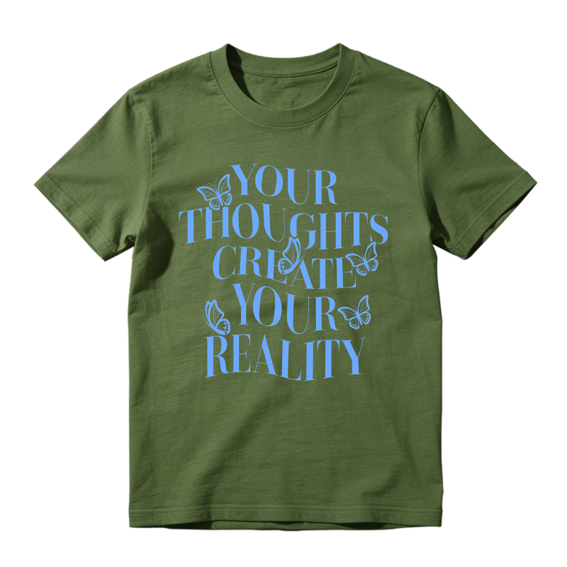 Your Thoughts Create Your Reality Sneaker T Shirt Matching Jordan 14 University Blue