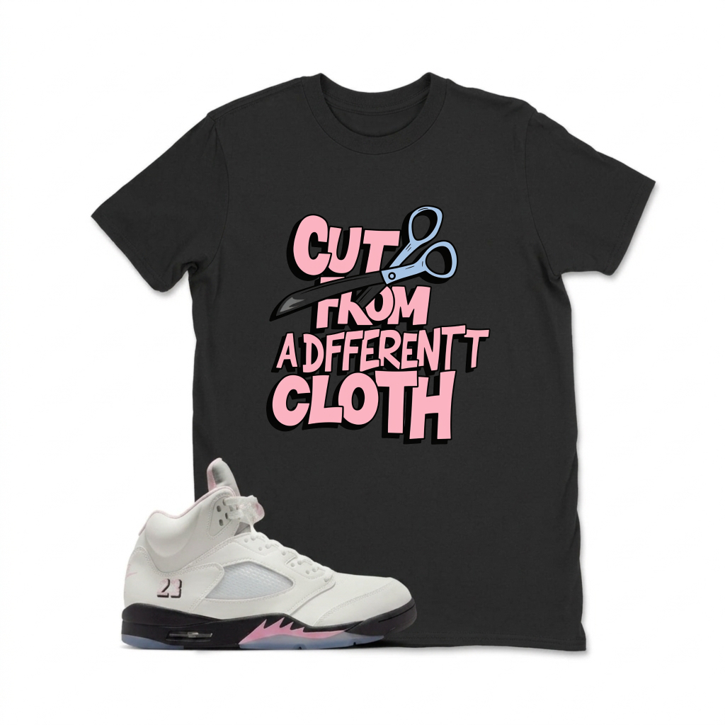 Cut From A Different Cloth Sneaker T Shirt Matching (1) Air Jordan 5 Retro OG AJ5 Medium Soft Pink