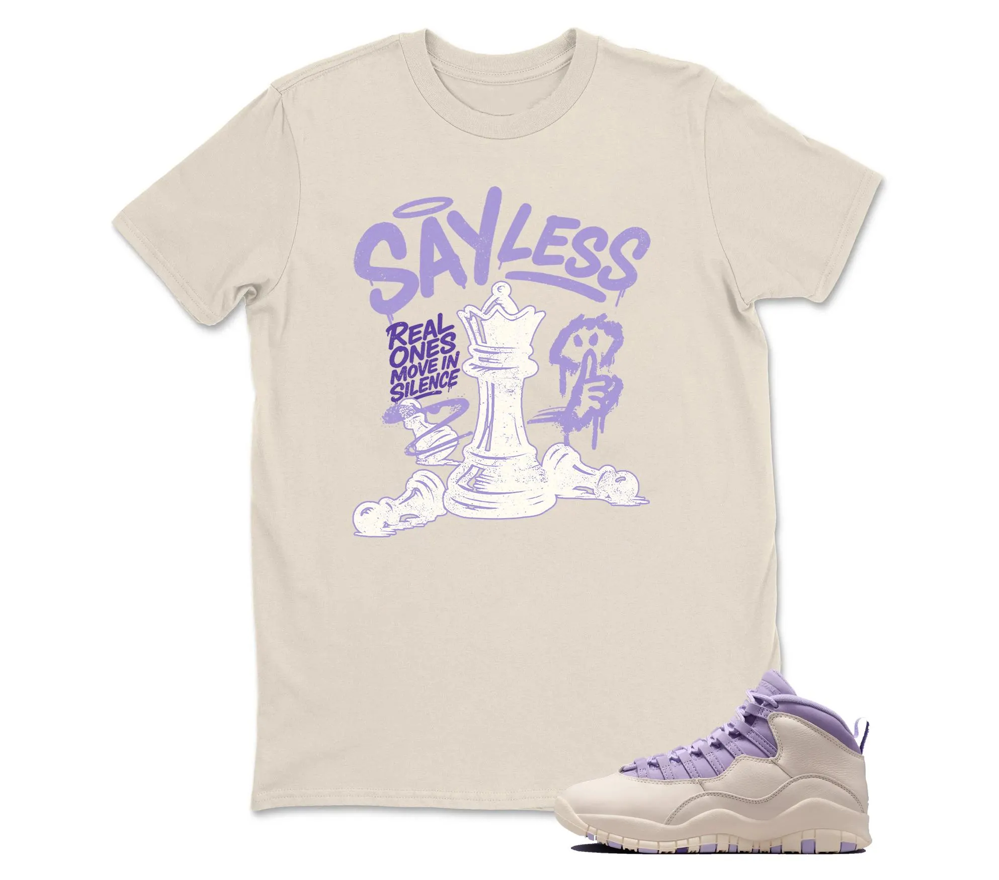 TeeAJX Sayless - 10 Hydrangeas Chalk Wild Grape Lavender Air T Shirt Match Jordan 11
