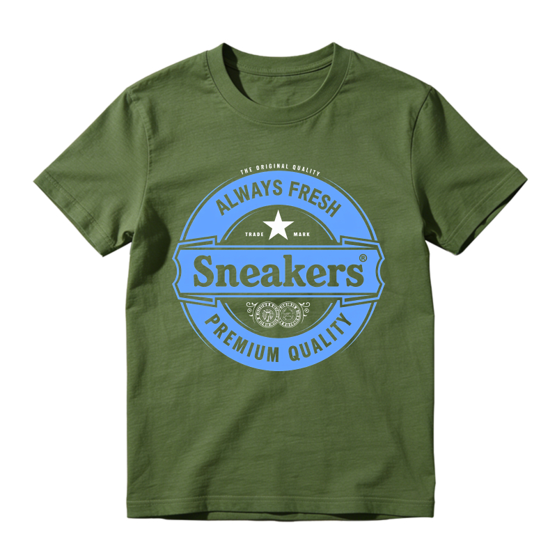 Always Fresh Sneakers Premium Quality Logo Shirt To Match Jordan 14 Black And University Blue - Sneaker Match Shirt