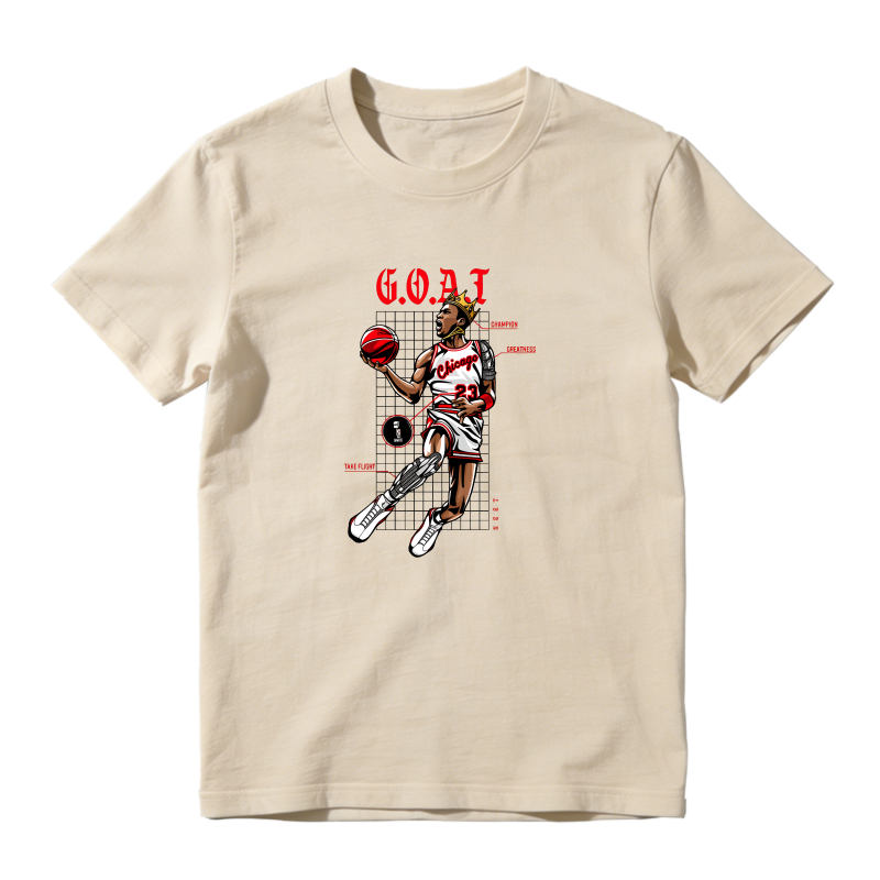 Basketball Player In Action Pose Sneaker T Shirt Matching Jordan 13 OG Chicago Red/White