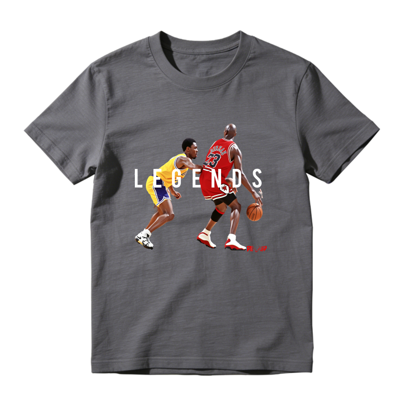 Legends Basketball Players Action Pose Sneaker T Shirt Matching Jordan 13 OG Chicago Red/White