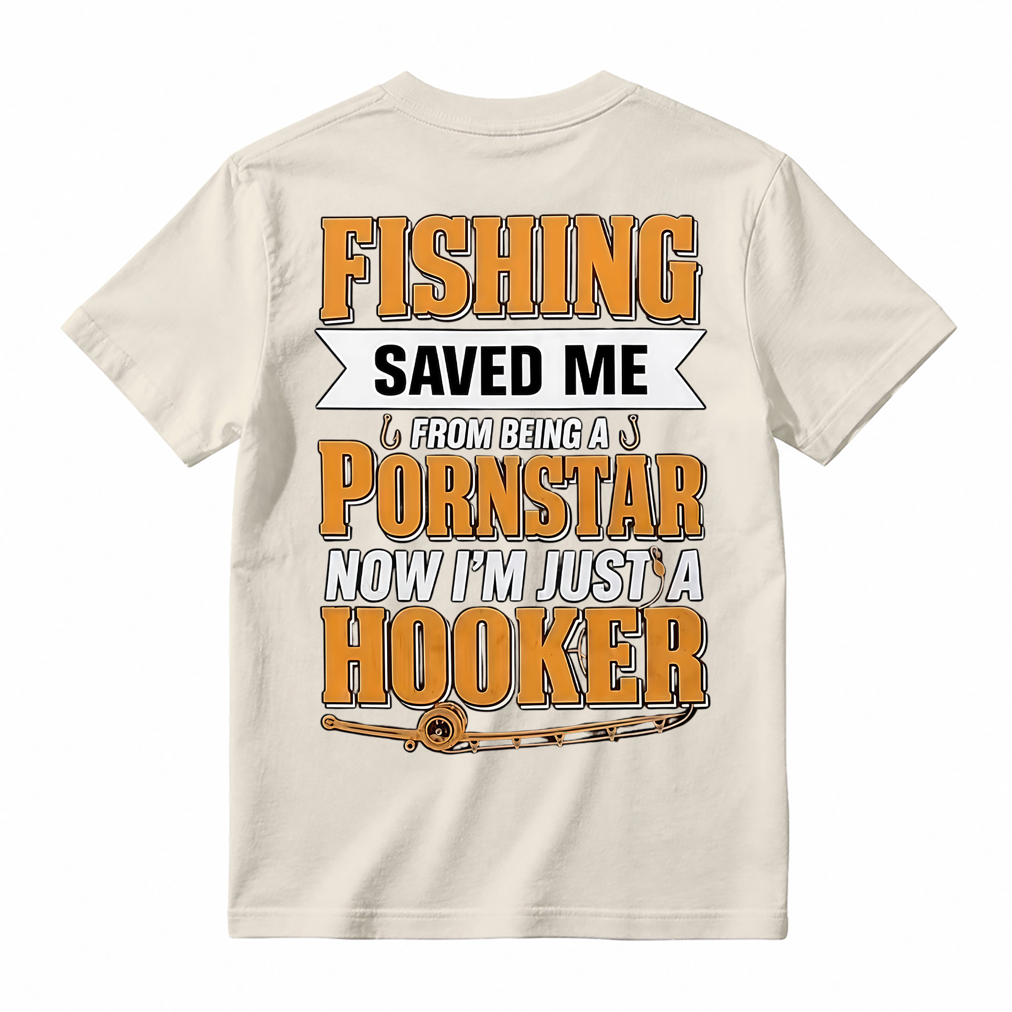 Funny Fishing Saved Me T-Shirt - Humor Graphic Tee for Anglers