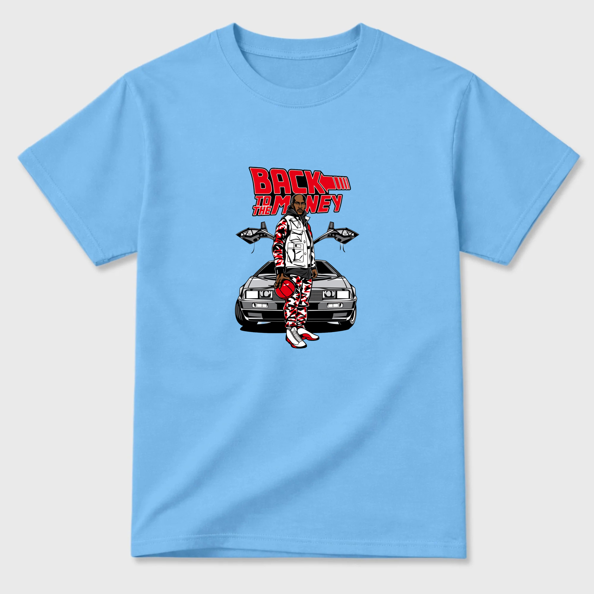 Back To The Money Car Sneaker T Shirt Matching Jordan 13 OG Chicago Red/White