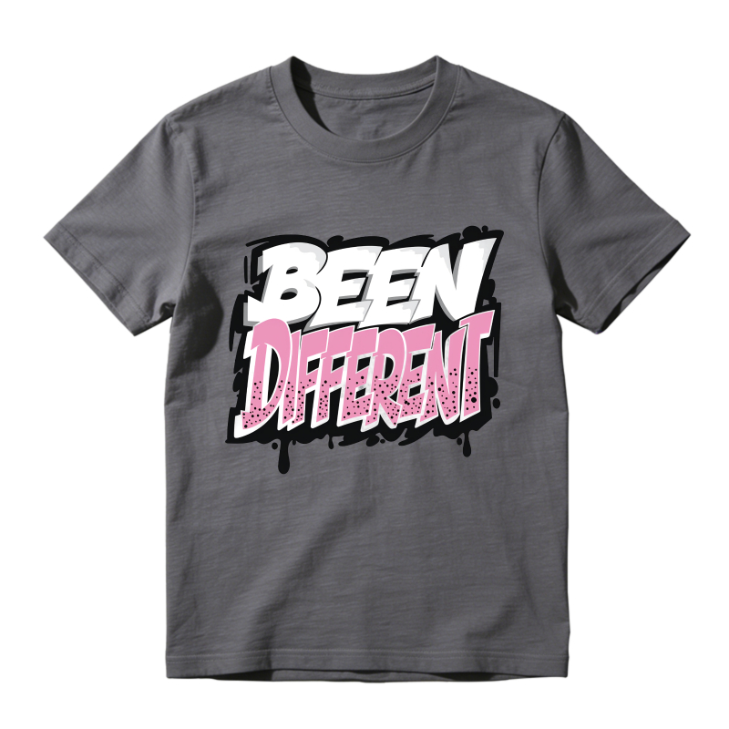 Been Different Graffiti Style Print Sneaker T Shirt Matching  Air Jordan 5 Retro OG AJ5 Medium Soft Pink
