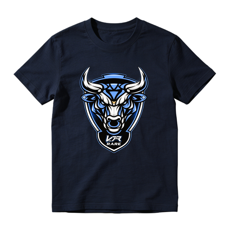 Blue Bull Head Logo Design Sneaker T Shirt Matching Jordan 14 University Blue
