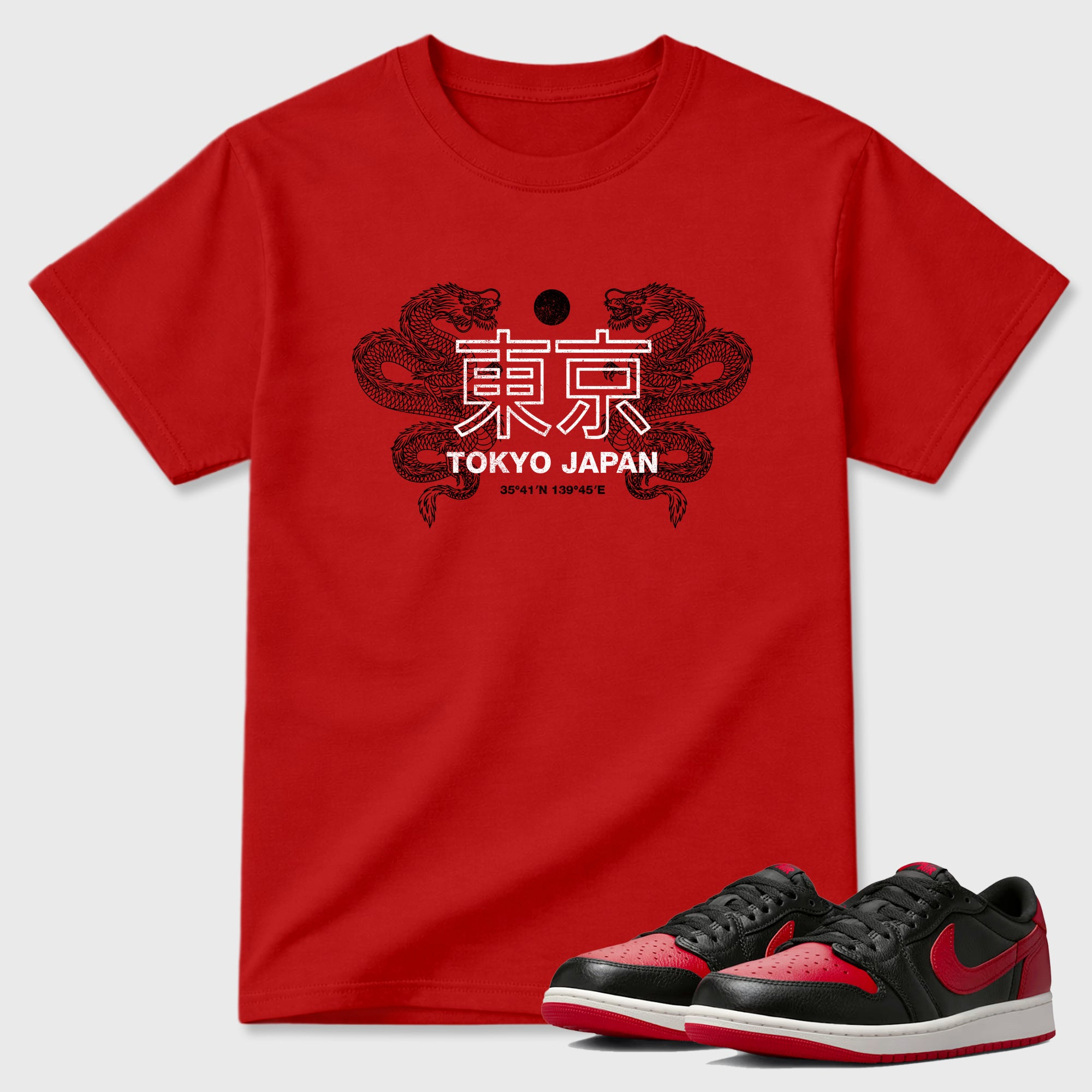 Tokyo Dragons  Sneaker Tees - Air Jordan 1 Banned