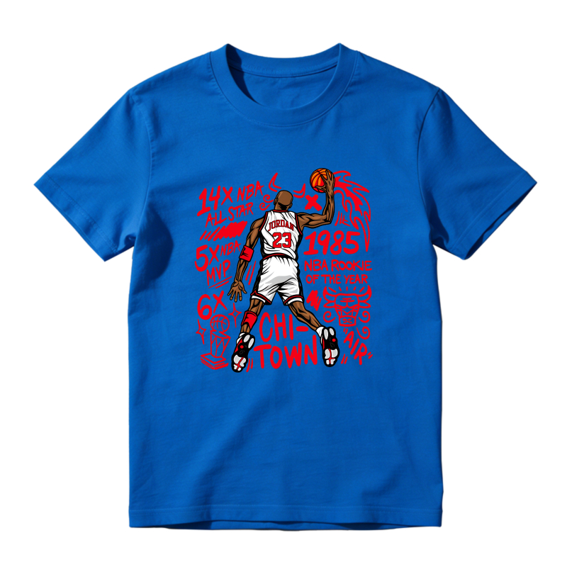 Michael Jordan Chicago Bulls 1985 Rookie Of The Year 14x All Star 5x Mvp 6x Champion Chi Town Shirt To Match Air Jordan 13 Chicago Sneaker Match Shirt