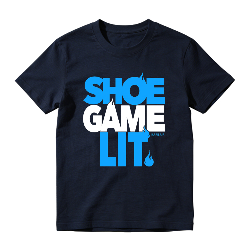 Shoe Game Lit Sneaker T Shirt Matching Jordan 14 University Blue