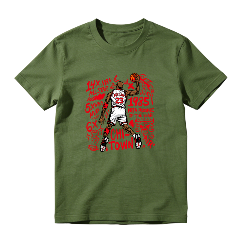 Michael Jordan Basketball Legend Iconic Jersey Sneaker T Shirt Matching Jordan 13 OG Chicago Red/White