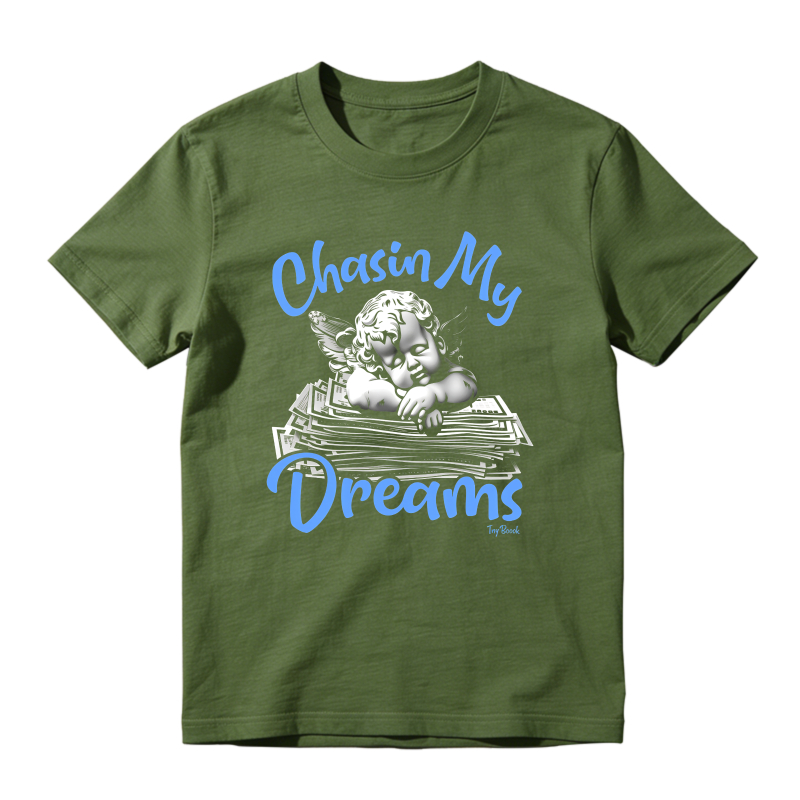 Chasin My Dreams Angel Books Sneaker T Shirt Matching Jordan 14 University Blue
