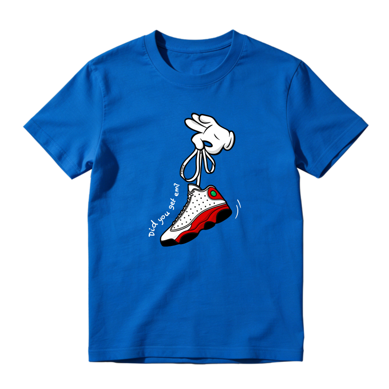 Cartoon Hands Sneaker T Shirt Matching Jordan 13 OG Chicago Red/White