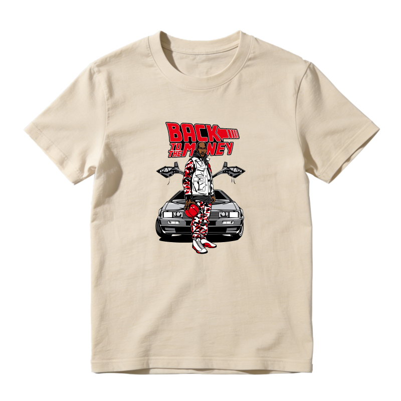 Back To The Money Car Sneaker T Shirt Matching Jordan 13 OG Chicago Red/White