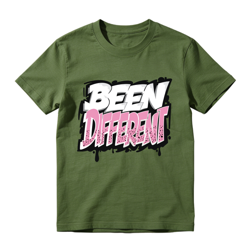 Been Different Graffiti Style Print Sneaker T Shirt Matching  Air Jordan 5 Retro OG AJ5 Medium Soft Pink