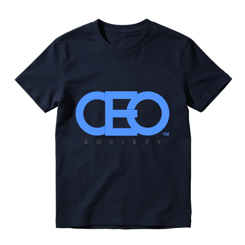 Ceo Society Logo Print Design Sneaker T Shirt Matching Jordan 14 University Blue