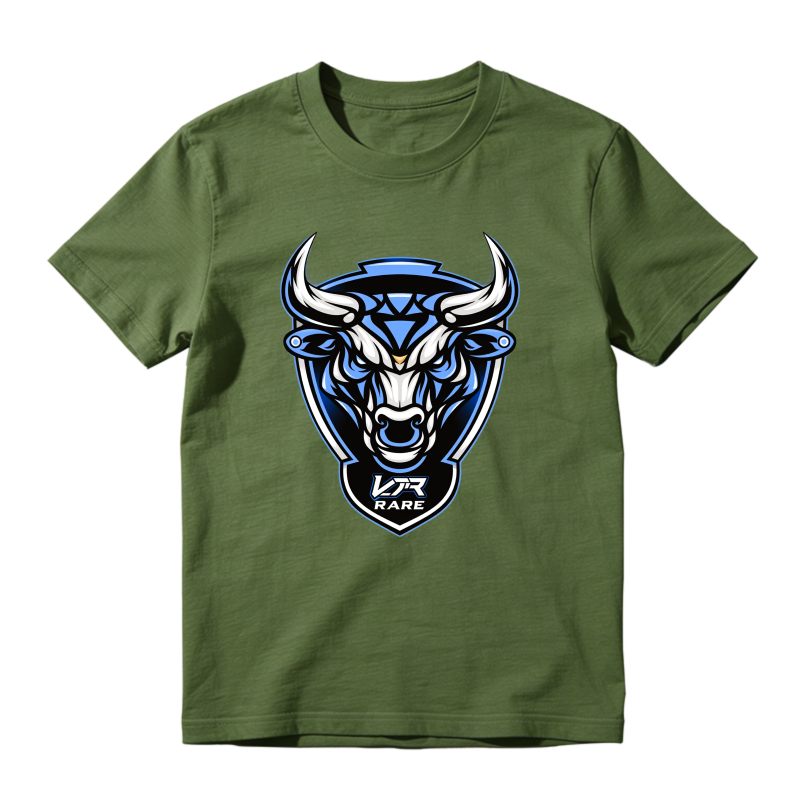 Blue Bull Head Logo Design Sneaker T Shirt Matching Jordan 14 University Blue