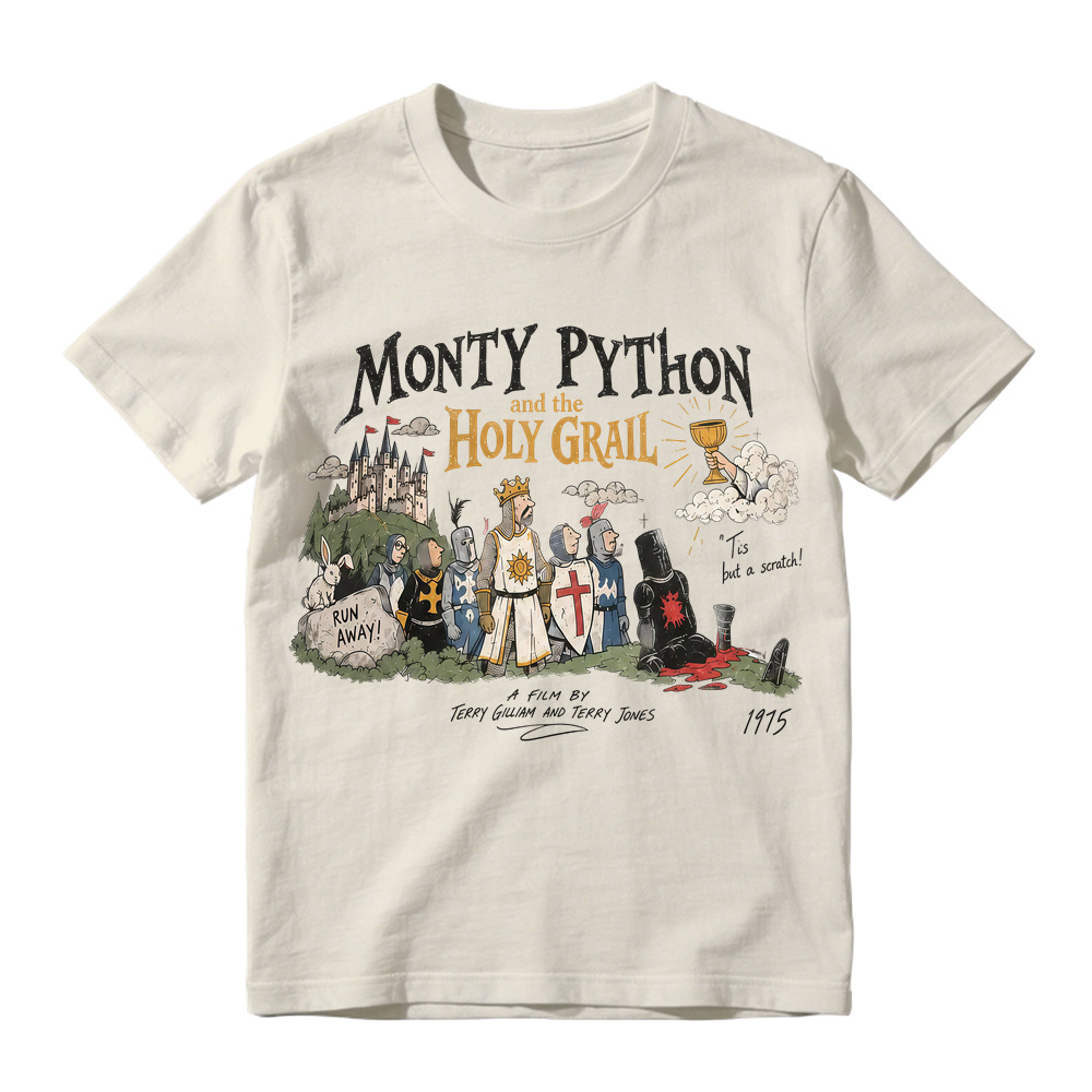 1975 British Comedy Graphic Tee,Funny Cult Cinema Apparel, Classic Movie Gift for Men and Women