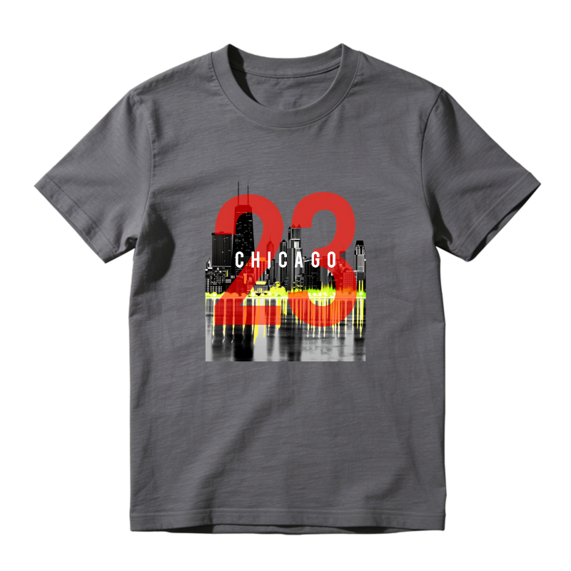Chicago Skyline Number Twenty Three Sneaker T Shirt Matching Jordan 13 OG Chicago Red/White
