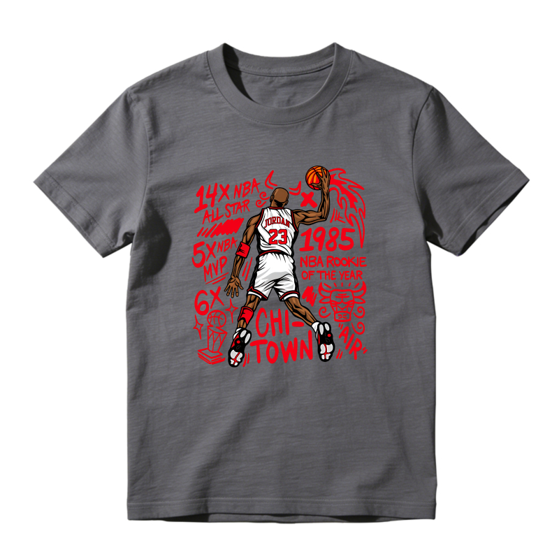 Michael Jordan Chicago Bulls 1985 Rookie Of The Year 14x All Star 5x Mvp 6x Champion Chi Town Shirt To Match Air Jordan 13 Chicago Sneaker Match Shirt