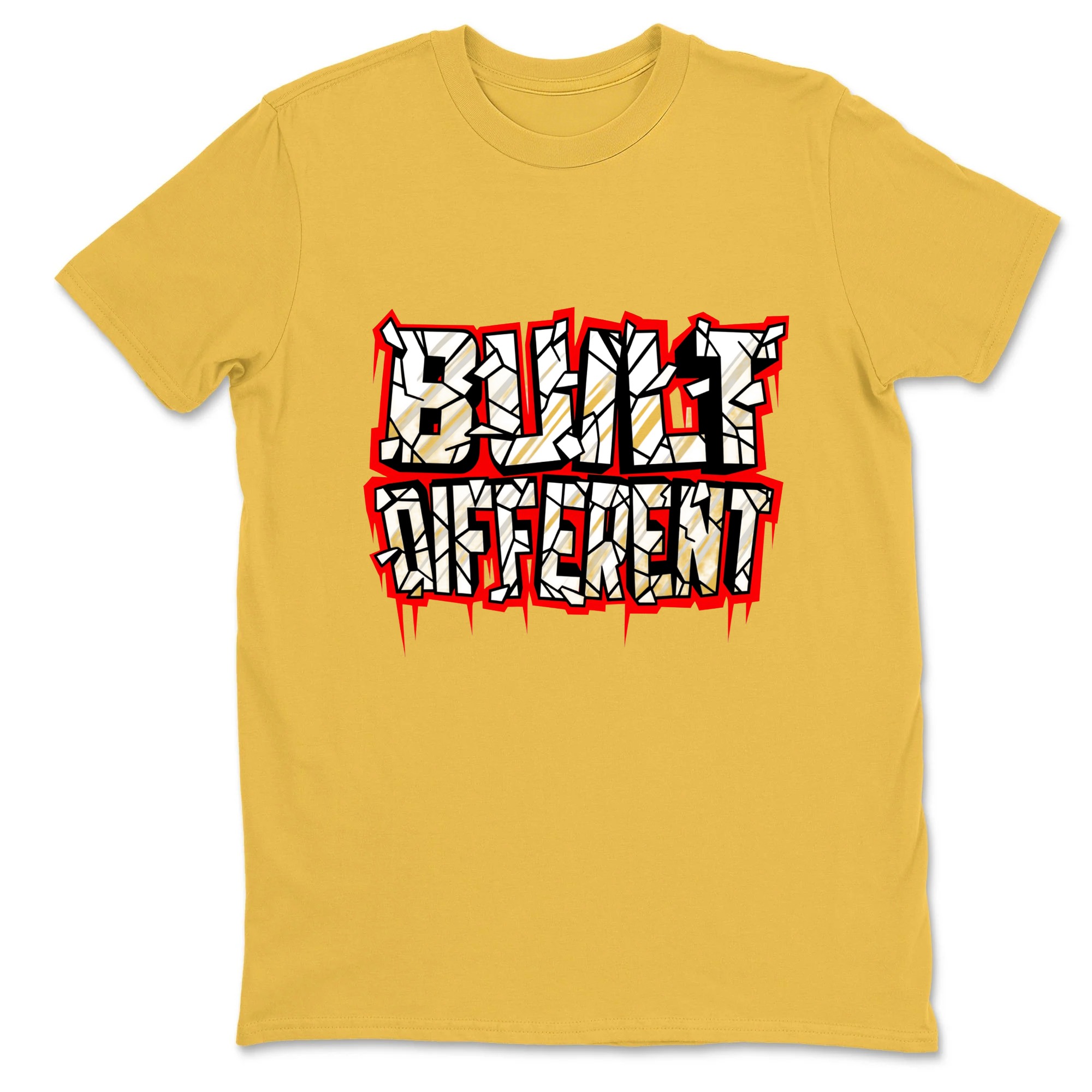 Blue T-Shirt With Bold Text Design Sneaker T Shirt Matching Jordan 13 OG Chicago Red/White
