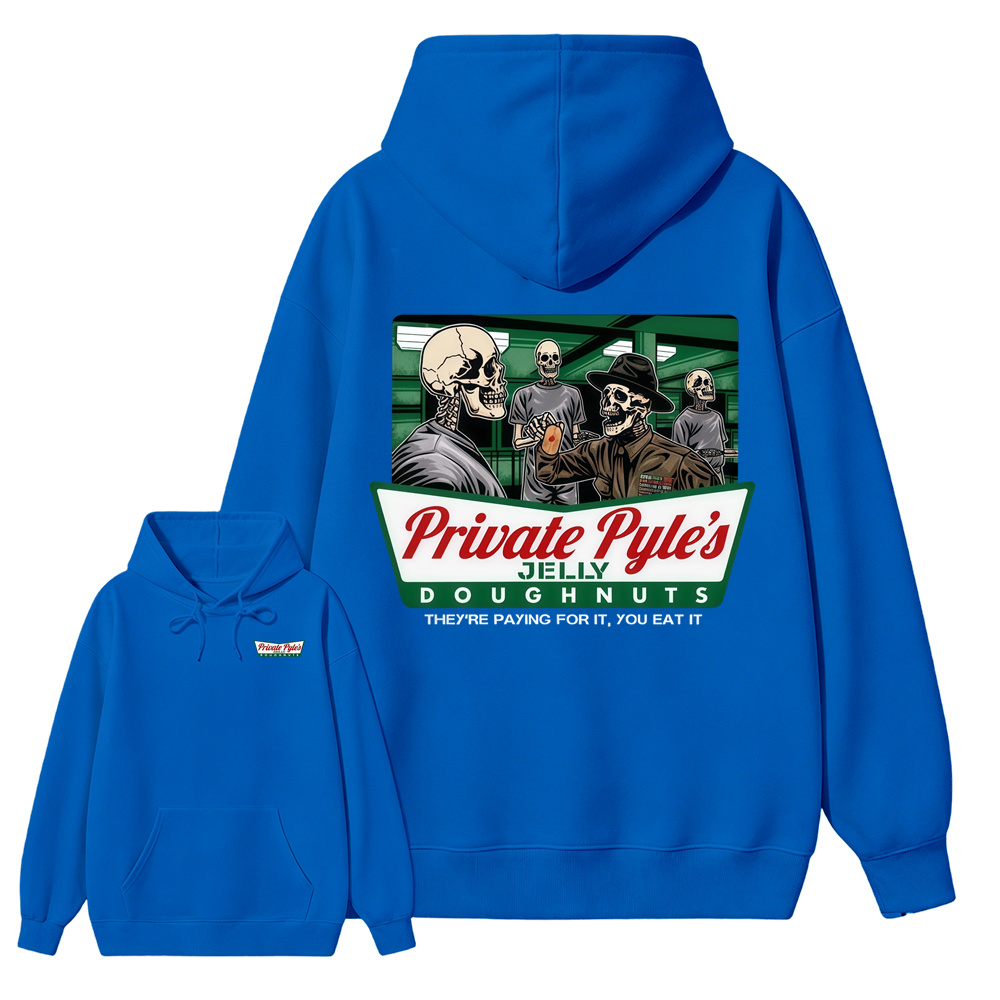Pr1v4t3 Pyl3's Jelly Doughnuts Hoodie, Funny Military Skull Pullover