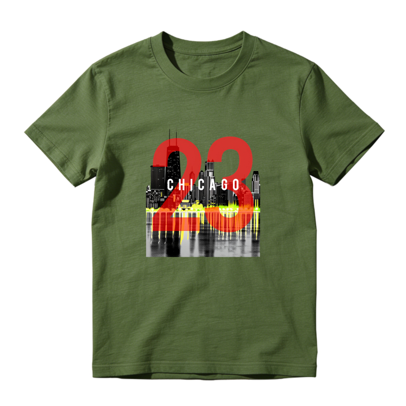 Chicago Skyline Number Twenty Three Sneaker T Shirt Matching Jordan 13 OG Chicago Red/White