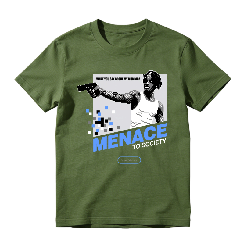 Menace To Society Design Sneaker T Shirt Matching Jordan 14 University Blue