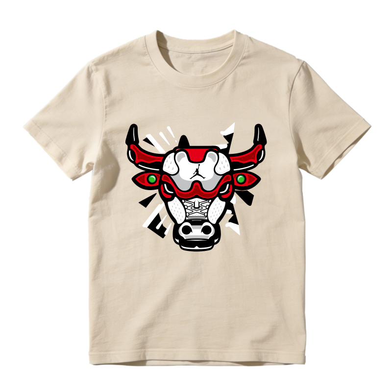 Bulls Head With Red And Black Details Shirt To Match Air Jordan 13 Chicago - Sneaker Match Shirt