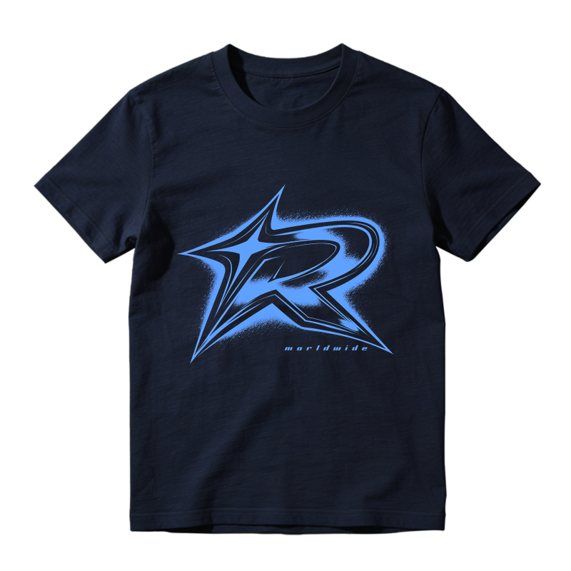 Blue Star R Logo Design Sneaker T Shirt Matching Jordan 14 University Blue