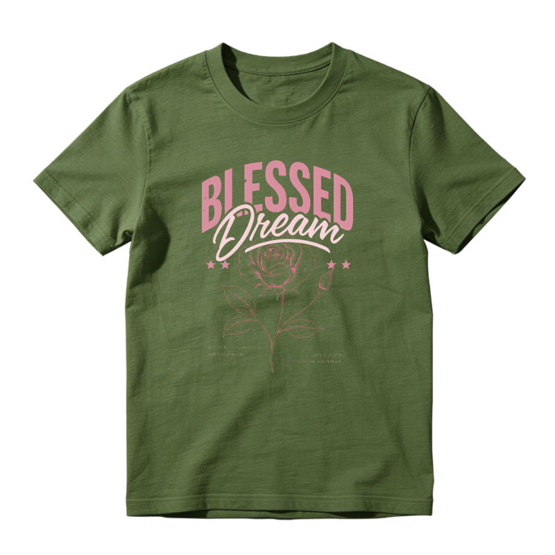 Blessed Dream Rose Print Design Sneaker T Shirt Matching  Air Jordan 5 Retro OG AJ5 Medium Soft Pink