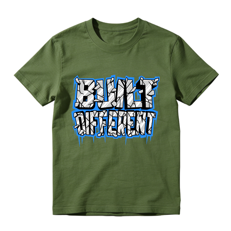 Built Different Sneaker T Shirt Matching Jordan 14 University Blue