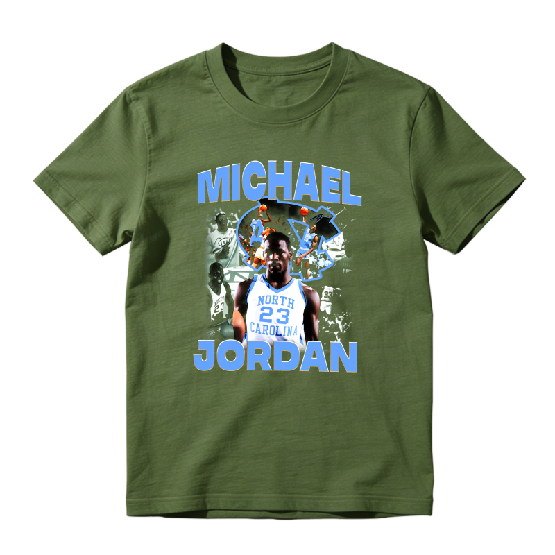 Michael Jordan North Carolina 23 Sneaker T Shirt Matching Jordan 14 University Blue