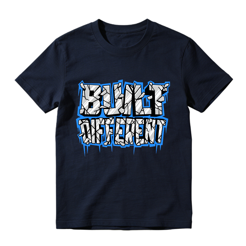 Built Different Sneaker T Shirt Matching Jordan 14 University Blue