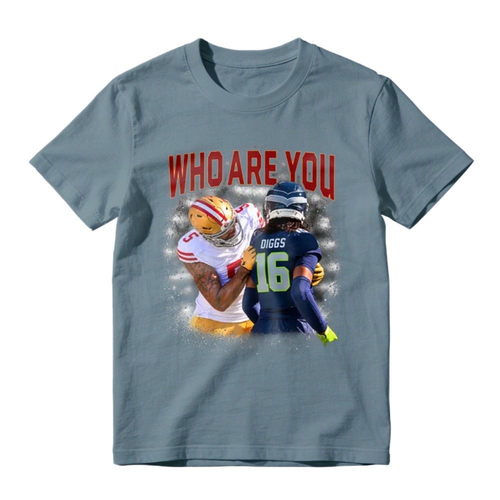 Who Are You Diggs Number 16 Football Player Graphic T-shirt